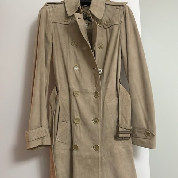 *SOLD*NEW Burberry Runway Suede Trench - Picture 4 of 16